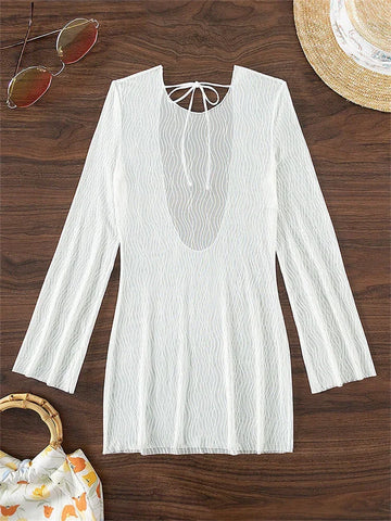 DRAPED TUNIC COVER-UP
