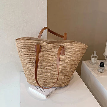 STRUCTURED WEAVE TOTE