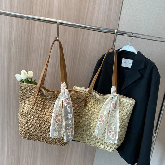 WOVEN RESORT TOTE
