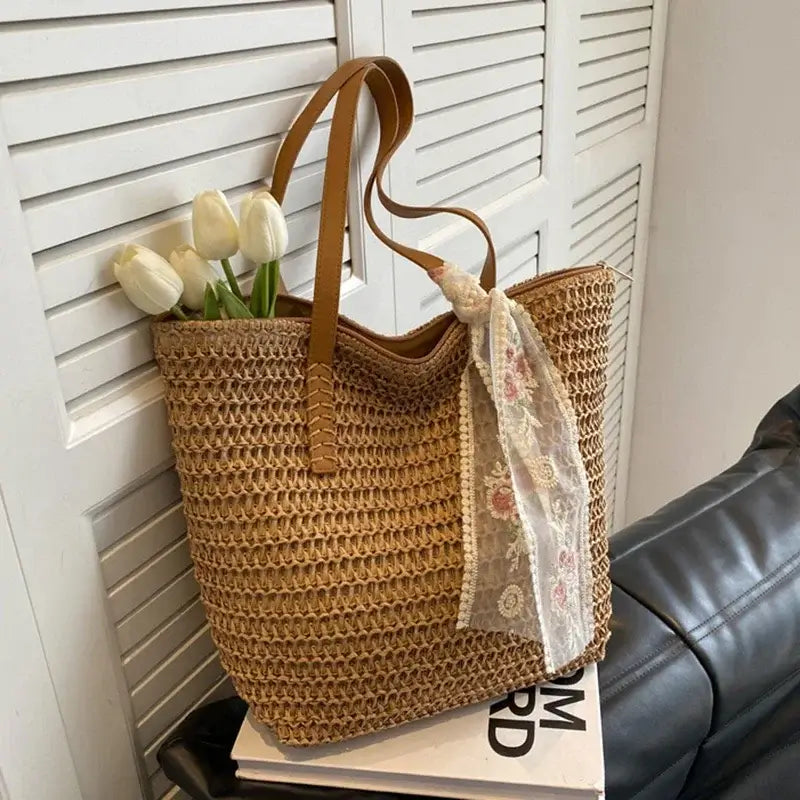WOVEN RESORT TOTE