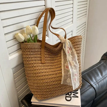WOVEN RESORT TOTE